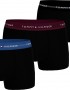 Tommy Hilfiger 3p WB Trunk UM0UM02763-0T7, Ανδρικά μπόξερ Σετ 3 τεμ. ΜΑΥΡΟ